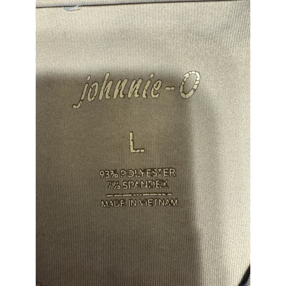 Jonnie-O Polo Shirt Size L Blue with Gray Stripe - Picture 2 of 9